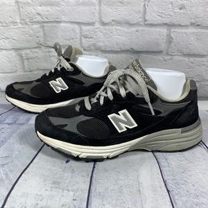 New Balance 993 Made in USA Womens Size 7 Narrow Black White Grey WR993BK D